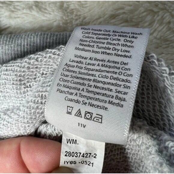 Green and Grey Camo Long Sleeve Crew Neck Sweater Size Large - Picture 10 of 10